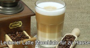 Der Latte Macchiato für zu Hause