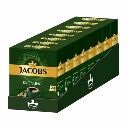 Jacobs löslicher Kaffee Krönung, 160 Instant Kaffee Sticks