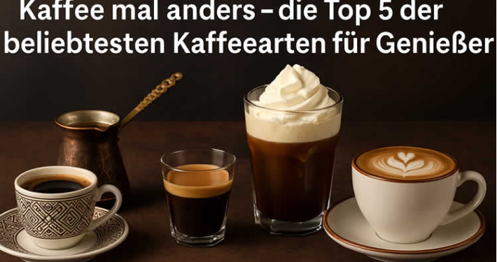 Kaffee mal anders – die Top 5 der beliebtesten Kaffeearten für Genießer