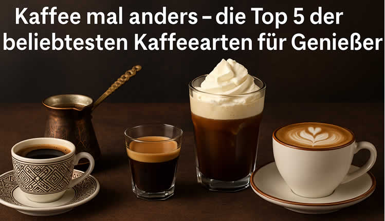 Kaffee mal anders – die Top 5 der beliebtesten Kaffeearten für Genießer